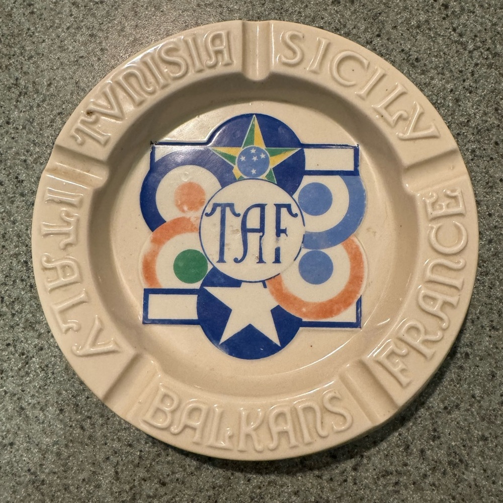 1940s World War II ashtray midcentry